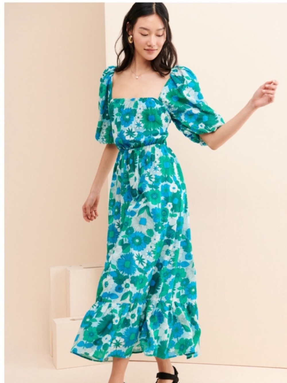 Anton Batik Lorette Lagoon Maxi Dress